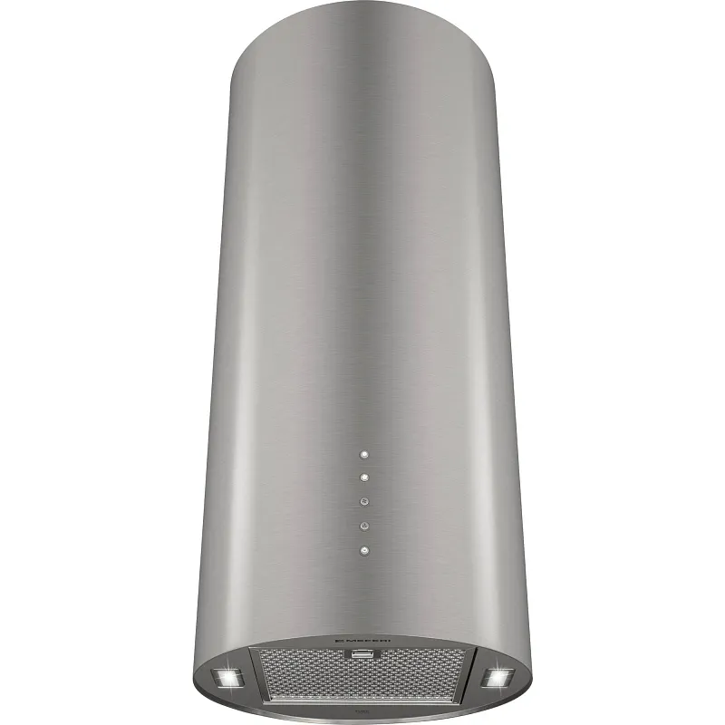 Вытяжка кухонная цилиндрическая настенная MEFERI TUBE35IX ULTRA, 35 см, серая, производительность 1200 м3/ч, 3 скорости, низкий уровень шума, режимы отвод и рециркуляция, гарантия 3 года