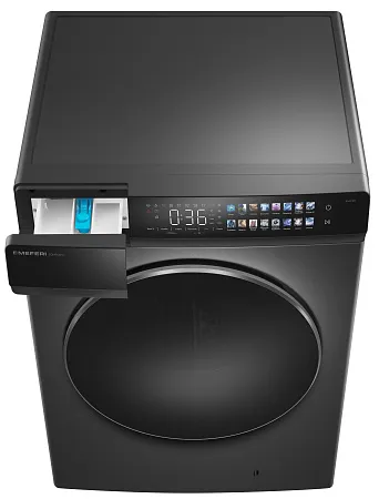 Стиральная машина с сушкой 2 в 1, инвертором и паром MEFERI MFWD1281416GR COMFORT PLUS отдельностоящая серая, загрузка 12 кг стирка, 8 кг сушка Стиральная машина с сушкой 2 в 1, инвертором и паром MEFERI MFWD1281416GR COMFORT PLUS отдельностоящая серая, загрузка 12 кг стирка, 8 кг сушка