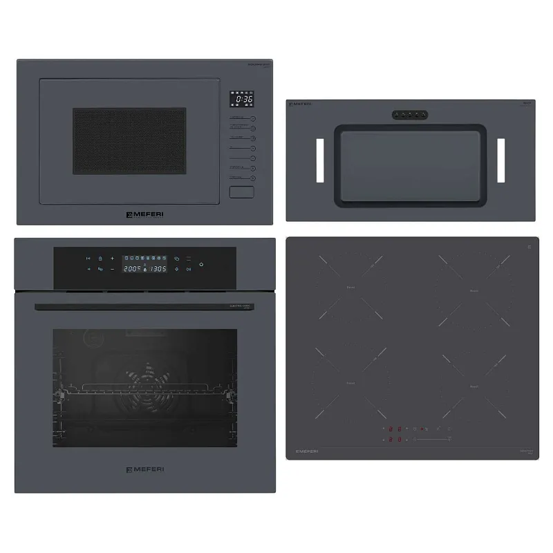 Фото komplekt_vstraivaemoy_tekhniki_meferi_60sm_seryy_ms60gr43 на сайте meferi-home.ru Комплект встраиваемой техники MEFERI 60см серый MS60GR43 - изображение komplekt_vstraivaemoy_tekhniki_meferi_60sm_seryy_ms60gr43