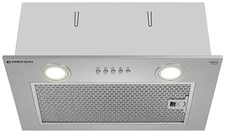 Вытяжка кухонная MEFERI INBOX45IX POWER, 45 см, встраиваемая, серая, производительность 900 м3/ч, 3 скорости, низкий уровень шума, режимы отвод и рециркуляция, гарантия 3 года Вытяжка кухонная MEFERI INBOX45IX POWER, 45 см, встраиваемая, серая, производительность 900 м3/ч, 3 скорости, низкий уровень шума, режимы отвод и рециркуляция, гарантия 3 года
