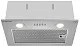 Вытяжка кухонная MEFERI INBOX45IX POWER, 45 см, встраиваемая, серая, производительность 900 м3/ч, 3 скорости, низкий уровень шума, режимы отвод и рециркуляция, гарантия 3 года