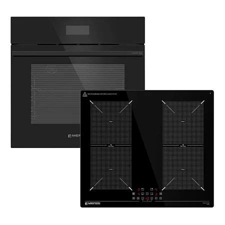 Комплект встраиваемой техники 60см черный MEFERI MS60BK73