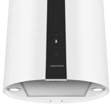 Вытяжка кухонная цилиндрическая островная MEFERI TUBE40WH ISLA COMFORT PLUS, 40 см, белая, производительность 1200 м3/ч, 5 скоростей, режимы отвод и рециркуляция, сенсорное управление, гарантия 3 года Вытяжка кухонная цилиндрическая островная MEFERI TUBE40WH ISLA COMFORT PLUS, 40 см, белая, производительность 1200 м3/ч, 5 скоростей, режимы отвод и рециркуляция, сенсорное управление, гарантия 3 года