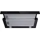 Вытяжка телескопическая кухонная MEFERI SLIDEBOX60BK GLASS ULTRA, 60 см, черная, стекло, производительность 850 м3/ч, 2 скорости, низкий уровень шума, режимы отвод и рециркуляция, гарантия 3 года