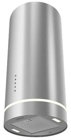 Вытяжка кухонная цилиндрическая настенная MEFERI TUBE35IX COMFORT, 35 см, серая, производительность 1200 м3/ч, 3 скорости, низкий уровень шума, режимы отвод и рециркуляция, гарантия 3 года