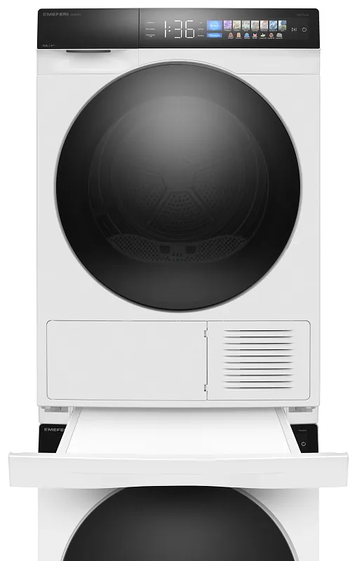 Колонна из стиральной и сушильной машин белая MEFERI MS10WH82 COMFORT