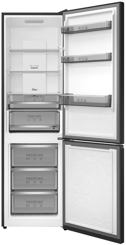 Холодильник отдельностоящий с инвертором MEFERI MFR200BK TOTAL NO FROST COMBI ULTRA