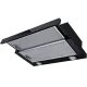 Вытяжка телескопическая кухонная MEFERI SLIDEBOX60BK GLASS ULTRA, 60 см, черная, стекло, производительность 850 м3/ч, 2 скорости, низкий уровень шума, режимы отвод и рециркуляция, гарантия 3 года - изображение vytyazhka_teleskopicheskaya_slidebox60bk_glass_ultra  