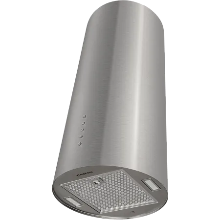 Вытяжка кухонная цилиндрическая настенная MEFERI TUBE35IX ULTRA, 35 см, серая, производительность 1200 м3/ч, 3 скорости, низкий уровень шума, режимы отвод и рециркуляция, гарантия 3 года