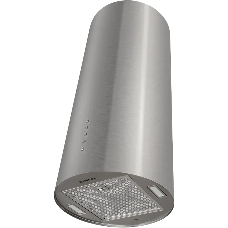 Вытяжка кухонная цилиндрическая настенная MEFERI TUBE35IX ULTRA, 35 см, серая, производительность 1200 м3/ч, 3 скорости, низкий уровень шума, режимы отвод и рециркуляция, гарантия 3 года - изображение vytyazhka_tsilindricheskaya_pristennaya_tube35ix_ultra  