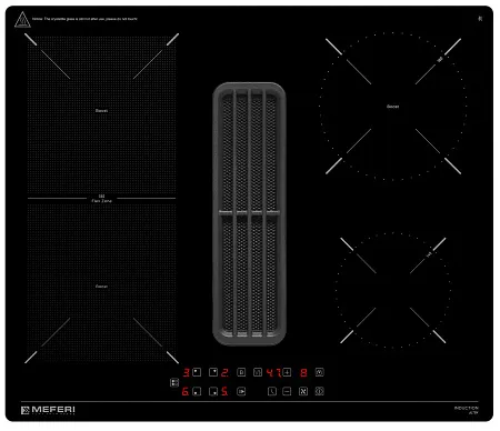 Варочная панель индукционная с вытяжкой MEFERI XSMART60BK ULTRA Варочная панель индукционная с вытяжкой MEFERI XSMART60BK ULTRA