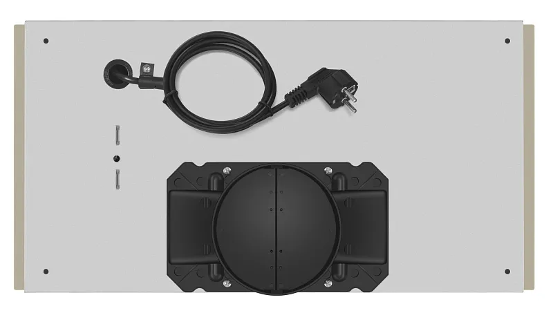 Вытяжка кухонная MEFERI INBOX60BG GLASS ULTRA, 60 см, встраиваемая, бежевая, стекло, производительность 900 м3/ч, 3 скорости, низкий уровень шума, режимы отвод и рециркуляция, гарантия 3 года