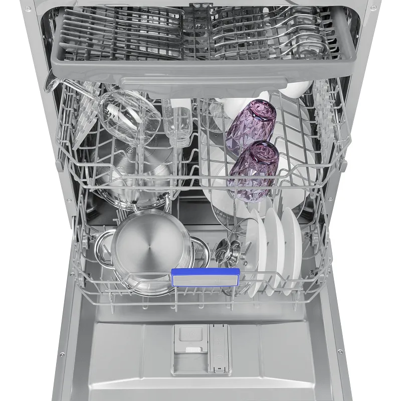 Посудомоечная машина встраиваемая MEFERI MDW6063 POWER, 60 см, напольная, 14 комплектов посуды, 6 программ, 3 корзины, половинная загрузка, отсрочка, таймер, защита от протечек