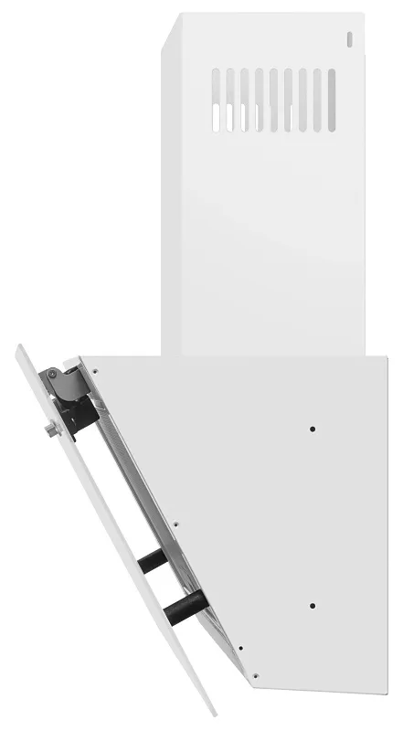 Вытяжка кухонная MEFERI AIRBOX60WH LIGHT, 60 см, наклонная, белая, стекло, производительность 650 м3/ч, 3 скорости, низкий уровень шума, режимы отвод и рециркуляция, гарантия 3 года