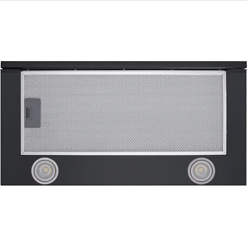 Вытяжка телескопическая кухонная MEFERI SLIDEBOX60BK POWER, 60 см, черная, производительность 850 м3/ч, 2 скорости, низкий уровень шума, режимы отвод и рециркуляция, гарантия 3 года