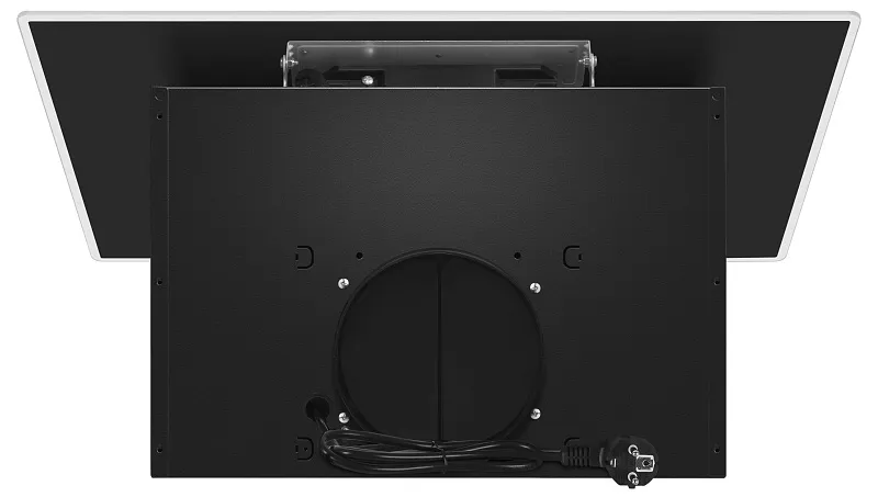 Вытяжка кухонная MEFERI AIRBOX60BK LIGHT, 60 см, наклонная, черная, стекло, производительность 650 м3/ч, 3 скорости, низкий уровень шума, режимы отвод и рециркуляция, гарантия 3 года