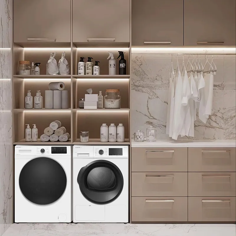 Комплект из стиральной и сушильной машин белый MEFERI MS10WH82 ULTRA