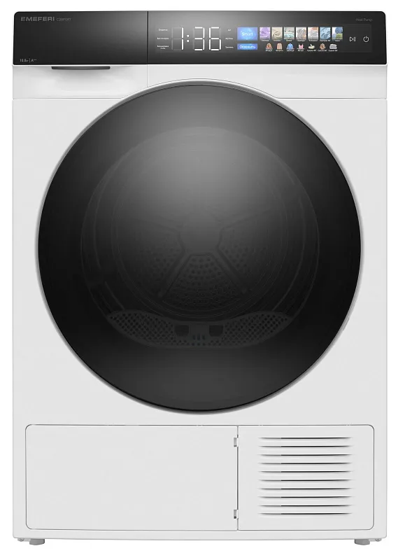 Колонна из стиральной и сушильной машин белая MEFERI MS10WH82 COMFORT