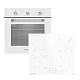 Комплект встраиваемой техники 60см белый MEFERI MS60WH23 - изображение komplekt_vstraivaemoy_tekhniki_meferi_60sm_belyy_ms60wh23  