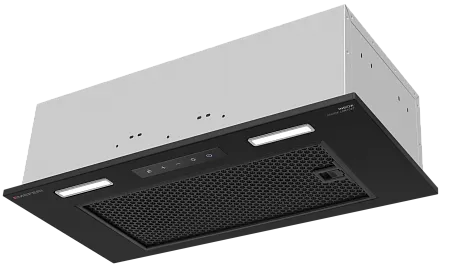 Вытяжка кухонная MEFERI INBOX60BK SENSOR COMFORT, 60 см, полновстраиваемая, черная, производительность 950 м3/ч, 3 скорости, низкий уровень шума, режимы отвод и рециркуляция, гарантия 3 года Вытяжка кухонная MEFERI INBOX60BK SENSOR COMFORT, 60 см, полновстраиваемая, черная, производительность 950 м3/ч, 3 скорости, низкий уровень шума, режимы отвод и рециркуляция, гарантия 3 года