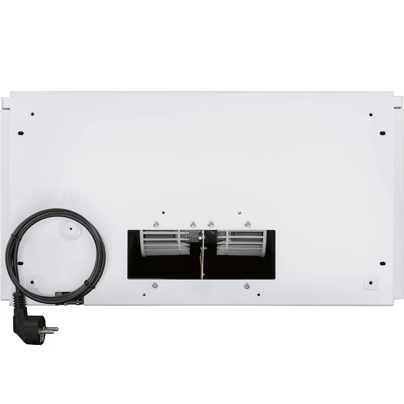 Вытяжка телескопическая кухонная MEFERI SLIDEBOX60WH GLASS ULTRA, 60 см, белая, стекло, производительность 850 м3/ч, 2 скорости, низкий уровень шума, режимы отвод и рециркуляция, гарантия 3 года