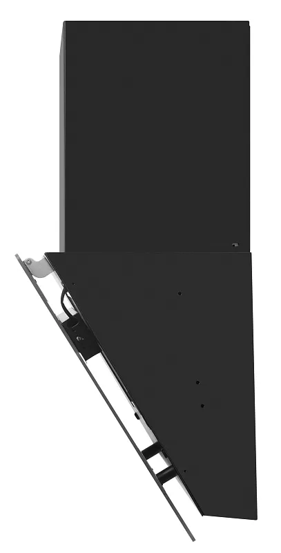Вытяжка кухонная MEFERI AIRBOX60BK ULTRA, 60 см, наклонная, черная, стекло, производительность 1100 м3/ч, 3 скорости, низкий уровень шума, режимы отвод и рециркуляция, гарантия 3 года