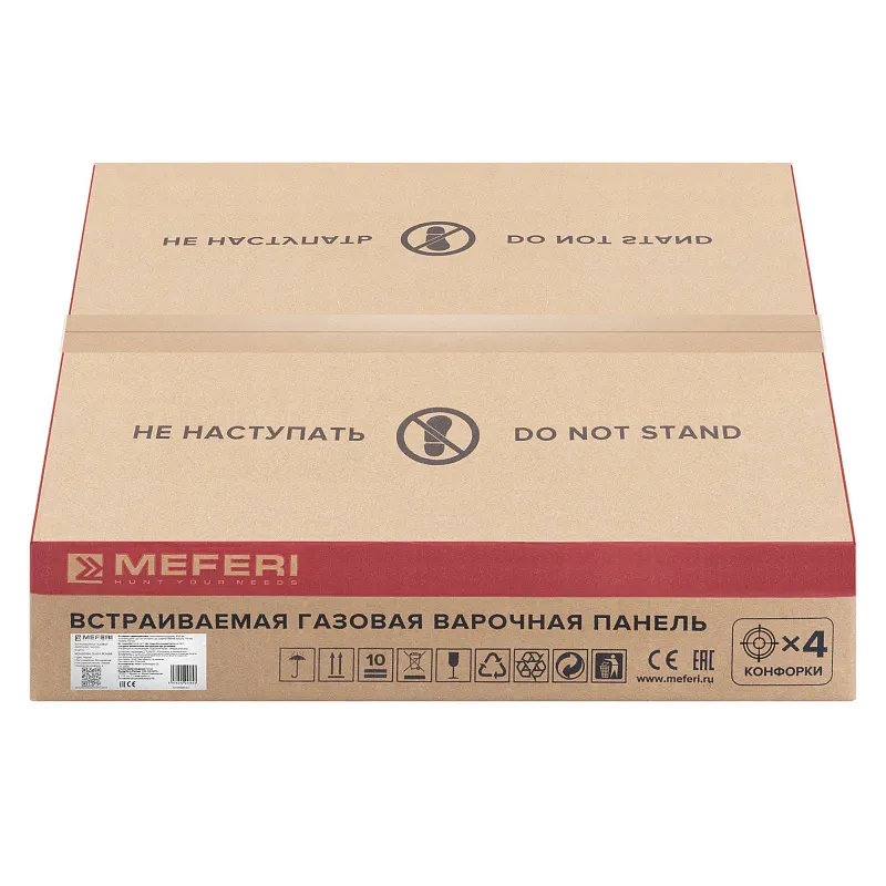 Варочная панель газовая MEFERI MGH604BK GLASS POWER