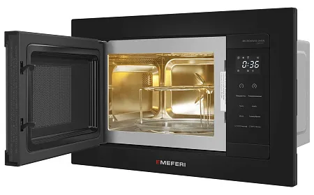 Микроволновая печь встраиваемая MEFERI MMO6020BK COMFORT Микроволновая печь встраиваемая MEFERI MMO6020BK COMFORT