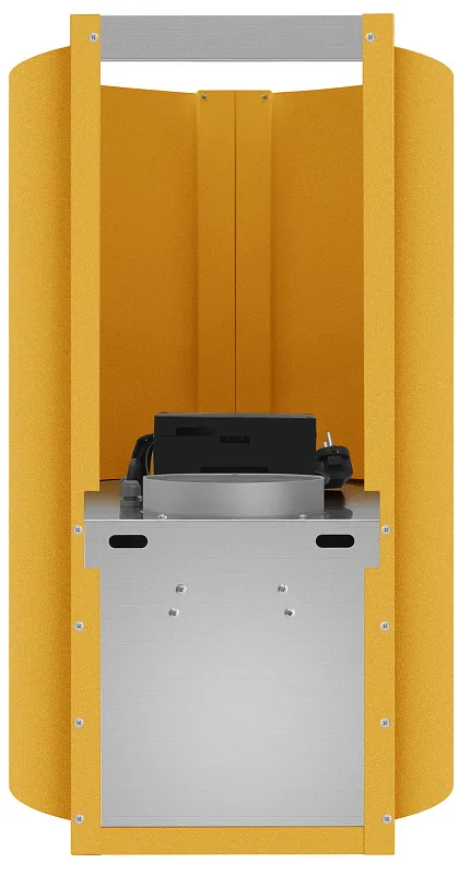 Вытяжка кухонная цилиндрическая настенная MEFERI TUBE40GOLD COMFORT PLUS, 40 см, золотая, производительность 1200 м3/ч, 5 скоростей, режимы отвод и рециркуляция, сенсорное управление, гарантия 3 года