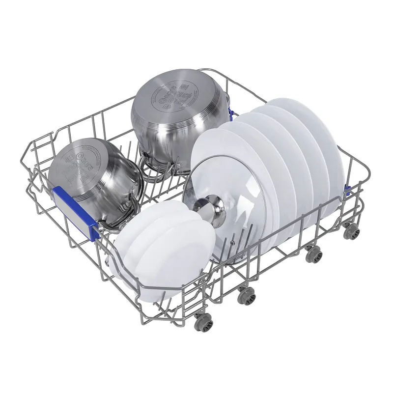 Посудомоечная машина встраиваемая MEFERI MDW6073 ULTRA, 60 см, напольная, 14 комплектов посуды, 7 программ, 3 корзины, луч на полу, внутренняя подсветка, половинная загрузка