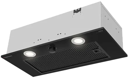 Вытяжка кухонная MEFERI INBOX60BK PUSH COMFORT, 60 см, встраиваемая, черная, производительность 950 м3/ч, 3 скорости, с утапливаемым переключателем, низкий уровень шума, режимы отвод и рециркуляция, гарантия 3 года Вытяжка кухонная MEFERI INBOX60BK PUSH COMFORT, 60 см, встраиваемая, черная, производительность 950 м3/ч, 3 скорости, с утапливаемым переключателем, низкий уровень шума, режимы отвод и рециркуляция, гарантия 3 года