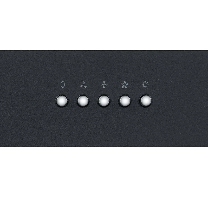 Вытяжка кухонная MEFERI INBOX60BK ULTRA, 60 см, встраиваемая, черная, производительность 1100 м3/ч, 3 скорости, низкий уровень шума, режимы отвод и рециркуляция, гарантия 3 года