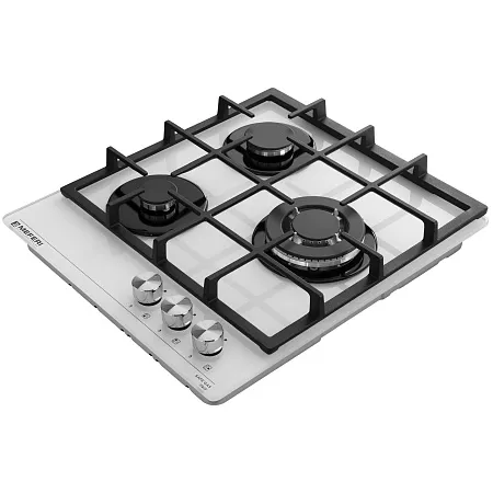 Варочная панель газовая MEFERI MGH453WH GLASS POWER Варочная панель газовая MEFERI MGH453WH GLASS POWER