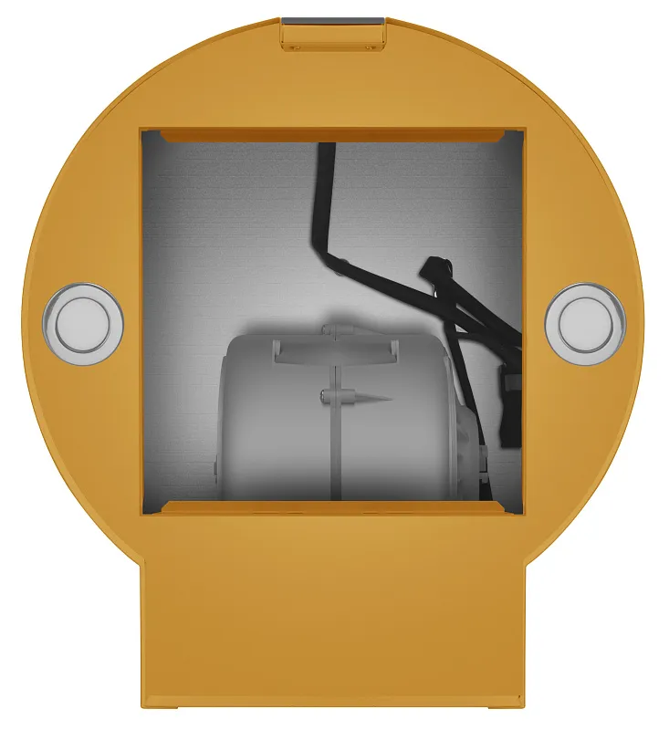 Вытяжка кухонная цилиндрическая настенная MEFERI TUBE40GOLD COMFORT PLUS, 40 см, золотая, производительность 1200 м3/ч, 5 скоростей, режимы отвод и рециркуляция, сенсорное управление, гарантия 3 года