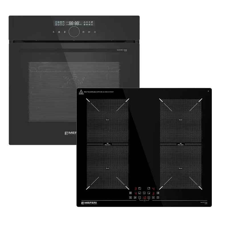 Комплект встраиваемой техники 60см черный MEFERI MS60BK43 - изображение komplekt_vstraivaemoy_tekhniki_meferi_60sm_chernyy_ms60bk43  