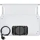 Вытяжка телескопическая кухонная MEFERI SLIDEBOX60WH GLASS ULTRA, 60 см, белая, стекло, производительность 850 м3/ч, 2 скорости, низкий уровень шума, режимы отвод и рециркуляция, гарантия 3 года