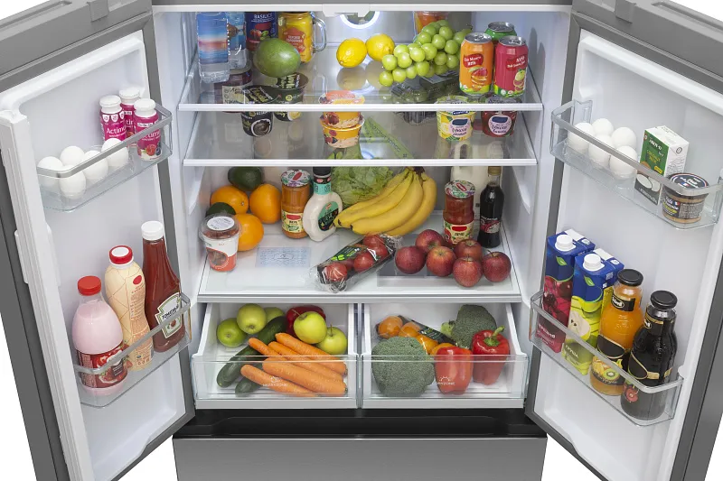 Холодильник отдельностоящий, с инвертором MEFERI MFR83IX TOTAL NO FROST FRENCH DOOR COMFORT, двухкамерный, с зоной свежести, с льдогенератором