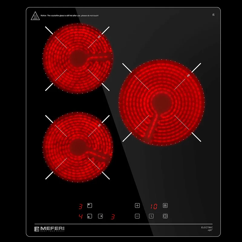 Комплект встраиваемой техники 45 см черный MEFERI MS45BK02