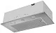Вытяжка кухонная MEFERI INBOX60IX PUSH COMFORT, 60 см, встраиваемая, серая, производительность 950 м3/ч, 3 скорости, с утапливаемым переключателем, низкий уровень шума, режимы отвод и рециркуляция, гарантия 3 года