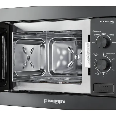 Микроволновая печь встраиваемая MEFERI MMO6020BK LIGHT Микроволновая печь встраиваемая MEFERI MMO6020BK LIGHT