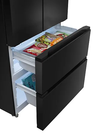 Холодильник отдельностоящий, с инвертором MEFERI MFR83BLACK IX TOTAL NO FROST FRENCH DOOR COMFORT, двухкамерный, с зоной свежести, с льдогенератором Холодильник отдельностоящий, с инвертором MEFERI MFR83BLACK IX TOTAL NO FROST FRENCH DOOR COMFORT, двухкамерный, с зоной свежести, с льдогенератором