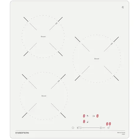 Варочная панель индукционная MEFERI MIH453WH POWER (Модификация 2025 года)