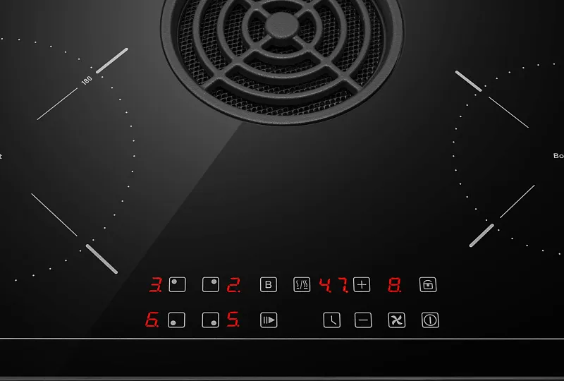 Варочная панель индукционная с вытяжкой MEFERI XSMART60BK POWER