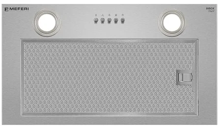Вытяжка кухонная MEFERI INBOX52IX POWER, 52 см, встраиваемая, серая, производительность 900 м3/ч, 3 скорости, низкий уровень шума, режимы отвод и рециркуляция, гарантия 3 года Вытяжка кухонная MEFERI INBOX52IX POWER, 52 см, встраиваемая, серая, производительность 900 м3/ч, 3 скорости, низкий уровень шума, режимы отвод и рециркуляция, гарантия 3 года