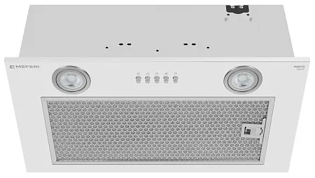 Вытяжка кухонная MEFERI INBOX52WH POWER, 52 см, встраиваемая, белая, производительность 900 м3/ч, 3 скорости, низкий уровень шума, режимы отвод и рециркуляция, гарантия 3 года Вытяжка кухонная MEFERI INBOX52WH POWER, 52 см, встраиваемая, белая, производительность 900 м3/ч, 3 скорости, низкий уровень шума, режимы отвод и рециркуляция, гарантия 3 года