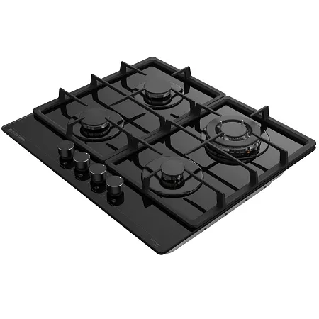 Варочная панель газовая MEFERI MGH604BK GLASS POWER Варочная панель газовая MEFERI MGH604BK GLASS POWER