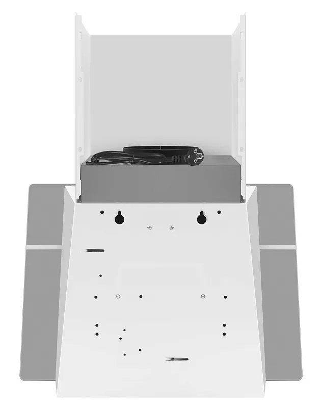 Вытяжка кухонная MEFERI AIRBOX60WH ULTRA, 60 см, наклонная, белая, стекло, производительность 1100 м3/ч, 3 скорости, низкий уровень шума, режимы отвод и рециркуляция, гарантия 3 года