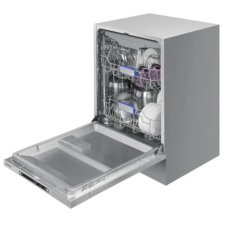 Посудомоечная машина встраиваемая MEFERI MDW6073 ULTRA, 60 см, напольная, 14 комплектов посуды, 7 программ, 3 корзины, луч на полу, внутренняя подсветка, половинная загрузка Посудомоечная машина встраиваемая MEFERI MDW6073 ULTRA, 60 см, напольная, 14 комплектов посуды, 7 программ, 3 корзины, луч на полу, внутренняя подсветка, половинная загрузка