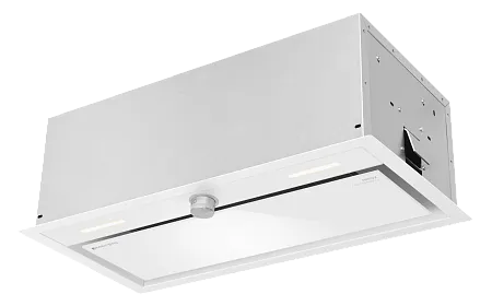 Вытяжка кухонная MEFERI INBOX60WH PUSH COMFORT PLUS, 60 см, встраиваемая, белая, производительность 1200м3/ч, 3 скорости, с утапливаемым переключателем, низкий уровень шума, режимы отвод и циркуляция, гарантия 3 года