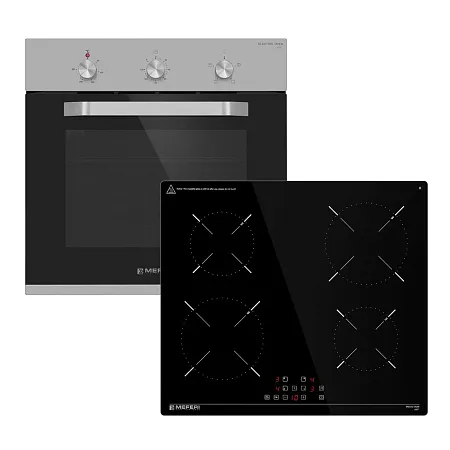 Комплект встраиваемой техники 60см нержавеющая сталь MEFERI MS60IX03